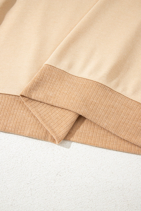 Western Inspired Aztec Print Sleeve Raglan Pullover Sweatshirt