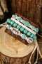 Western Inspired Faux Stone Acrylic And Shell Bracelet Set