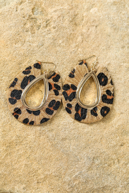 Western Inspired Hollow Out Patterned Drop Earrings