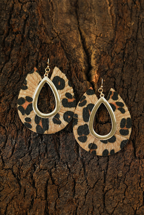 Western Inspired Hollow Out Patterned Drop Earrings