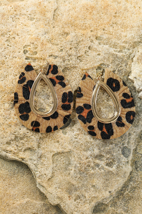 Western Inspired Hollow Out Patterned Drop Earrings
