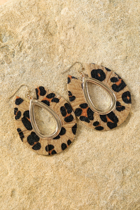 Western Inspired Hollow Out Patterned Drop Earrings