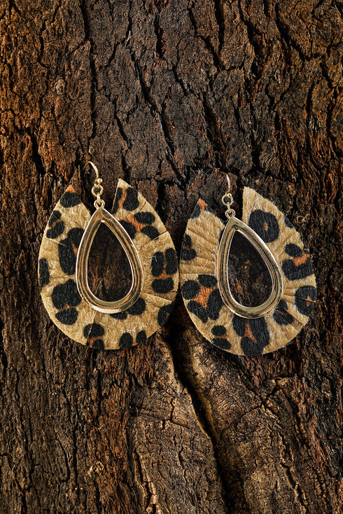 Western Inspired Hollow Out Patterned Drop Earrings
