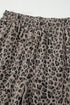 Western Jacquard Leopard Print Wide Leg Pant Set