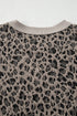 Western Jacquard Leopard Print Wide Leg Pant Set