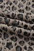 Western Jacquard Leopard Print Wide Leg Pant Set