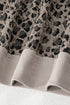 Western Jacquard Leopard Print Wide Leg Pant Set