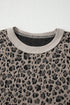 Western Jacquard Leopard Print Wide Leg Pant Set