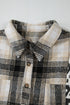 Western Leopard Plaid Patchwork Button Up Plus Size Outerwear