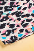 Western Leopard Print Batwing Sleeve Plus Size Top