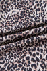 Western Leopard Print Contrast Lace Drawstring Pants