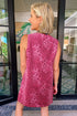 Western Leopard Print Denim Buttoned Sleeveless Shift Mini Dress
