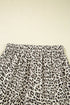 Western Leopard Print Drawstring Elastic Waist Loose Pants