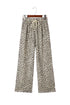 Western Leopard Print Drawstring Elastic Waist Loose Pants