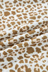 Western Leopard Print Drawstring Elastic Waist Loose Pants