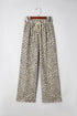 Western Leopard Print Drawstring Elastic Waist Loose Pants