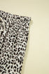 Western Leopard Print Drawstring Elastic Waist Loose Pants