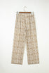 Western Leopard Print Drawstring Elastic Waist Loose Pants