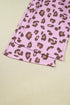 Western Leopard Print Drawstring Patch Pocket Wide Leg Pants