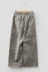 Western Leopard Print Elastic Waist Pull On Wide Leg Jeans