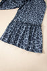 Western Leopard Print Frilled Drawstring Wide Leg Pants