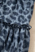 Western Leopard Print Frilled Drawstring Wide Leg Pants