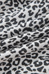Western Leopard Print Fringe Tassel Drawstring Denim Shorts