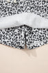 Western Leopard Print Fringe Tassel Drawstring Denim Shorts