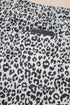 Western Leopard Print Fringe Tassel Drawstring Denim Shorts
