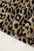 Western Leopard Print Long Sleeve Pullover Short Set