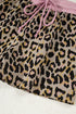Western Leopard Print Long Sleeve Pullover Short Set