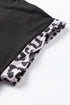 Western Leopard Print Patchwork Blocked T Shirt