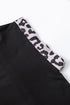 Western Leopard Print Patchwork Blocked T Shirt