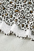 Western Leopard Print Puff Sleeve Buttoned Plus Size Blouse