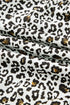 Western Leopard Print Puff Sleeve Buttoned Plus Size Blouse