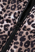 Western Leopard Print Quilted Full Zip Puffer Vest