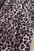 Western Leopard Print Quilted Full Zip Puffer Vest