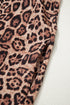 Western Leopard Print Rick Rack Button Down Mini Dress