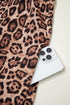 Western Leopard Print Rick Rack Button Down Mini Dress