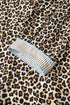 Western Leopard Print Striped Trim Drop Waist Mini Dress