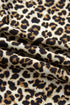 Western Leopard Print Striped Trim Drop Waist Mini Dress