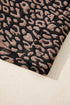 Western Leopard Print Textured Bubble Sleeve Shift Mini Dress