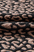 Western Leopard Print Textured Bubble Sleeve Shift Mini Dress