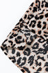 Western Leopard Print Tiered Wide Sleeve Maxi Dress