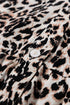 Western Leopard Print Tiered Wide Sleeve Maxi Dress