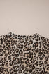 Western Leopard Print V Neck H Line Mini Dress