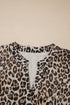 Western Leopard Print V Neck H Line Mini Dress