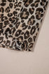 Western Leopard Print V Neck H Line Mini Dress