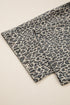 Western Leopard Print Wide Leg Denim Overall Jumpsuit