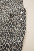 Western Leopard Print Wide Leg Denim Overall Jumpsuit
